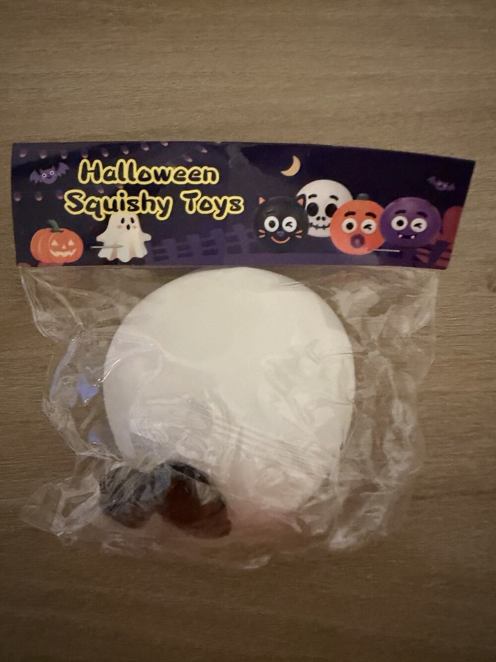 Halloween White Skull Skeleton Smusher-Style Face Swap Squishy Sensory Toy